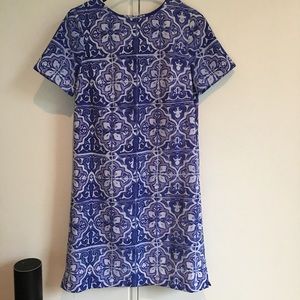 Indigo office dress
